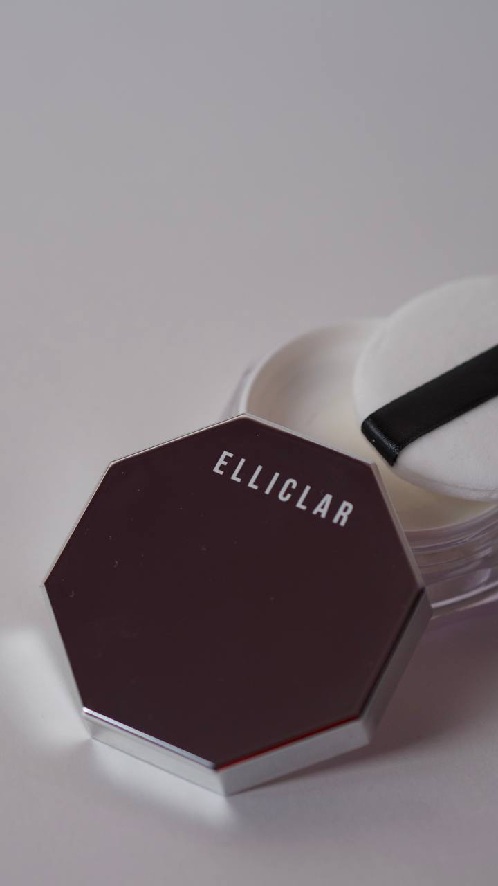 Рассыпчатая матирующая пудра для лица ELLICLAR